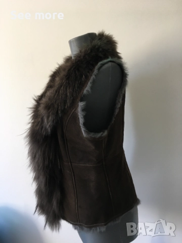 Style Butler елек с косъм заек и лисица за декорация S, снимка 2 - Елеци - 52586103