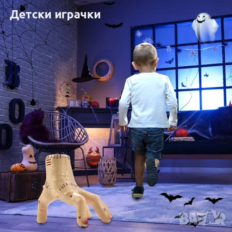 Пълзяща ръка със светлини и сензор, Семейство Адамс, Забавна играчка за шеги с лека музика, снимка 2 - Други - 52815476