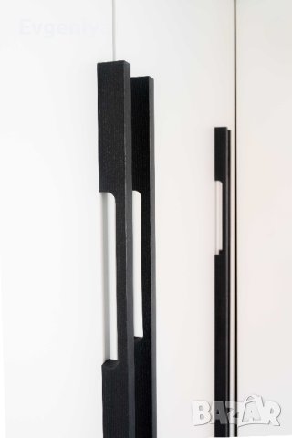 Черна дървена дръжка за гардероб , снимка 2 - Други - 43093818