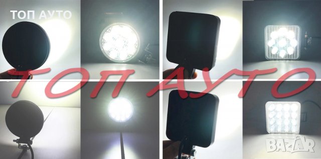 ЛЕД Диодни Халогени 12/24V Мощни Кола Джип Мотор Бус Лодка, снимка 3 - Аксесоари и консумативи - 32581951