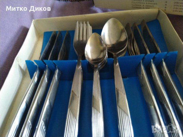 Triangle комплект 24 броя вилици лъжици и ножове нови, снимка 8 - Прибори за хранене, готвене и сервиране - 44049643