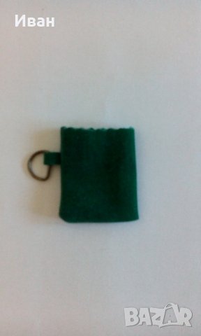 Подаръчна торбичка за бижута, зелена, 4х5 см - само по телефон!