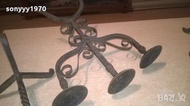 свещници от ковано желязо-антики, снимка 6 - Колекции - 28028048