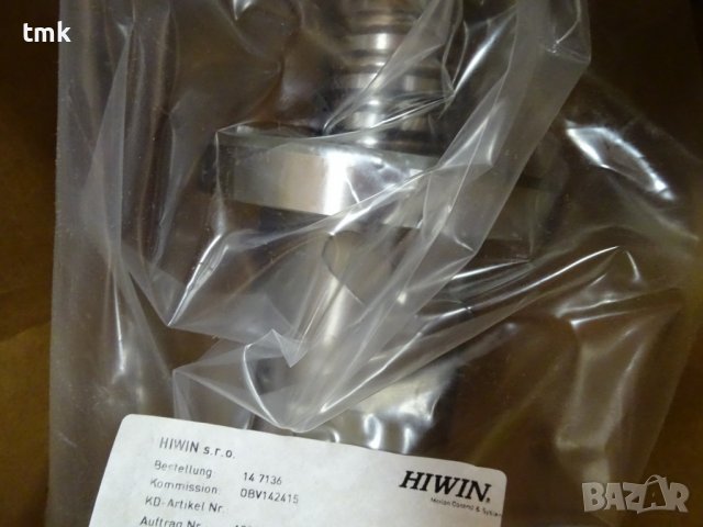 Винтово-сачмена двойка HIWIN 1964-POG-50.0-R10 precision ball serew, снимка 3 - Резервни части за машини - 40033098