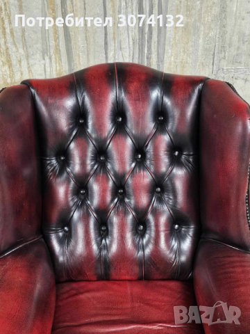 Кресло в стил Честърфийлд, снимка 5 - Дивани и мека мебел - 43358915