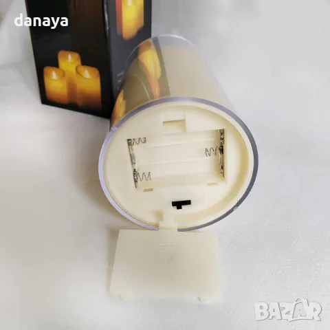 5411 Реалистична електронна свещ с ефект на истински пламък, 15см, снимка 6 - Декорация за дома - 47773737