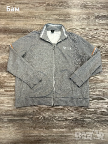 Мъжко!Hugo Boss Skaz Zip-up размер ХЛ, снимка 3 - Суичъри - 53608831