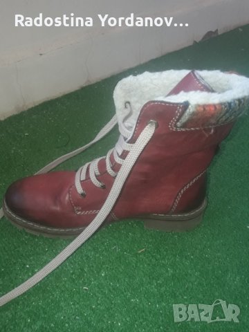 Зимни боти от естественна кожа, снимка 3 - Дамски боти - 26481859