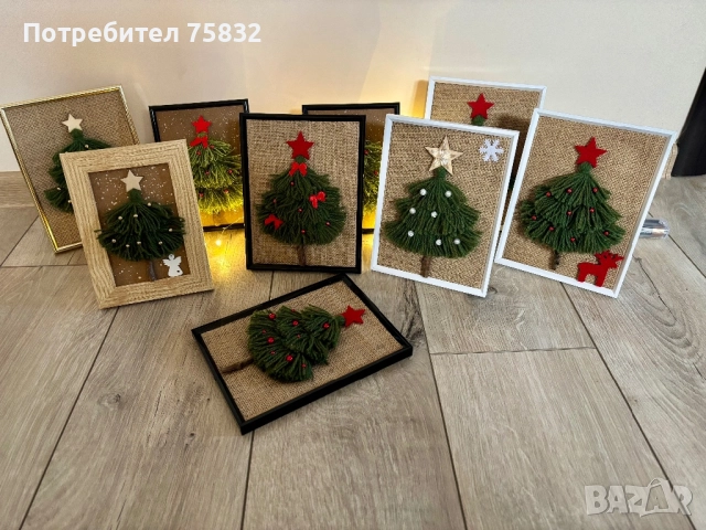 🎄Коледни елхички в рамка🎄
