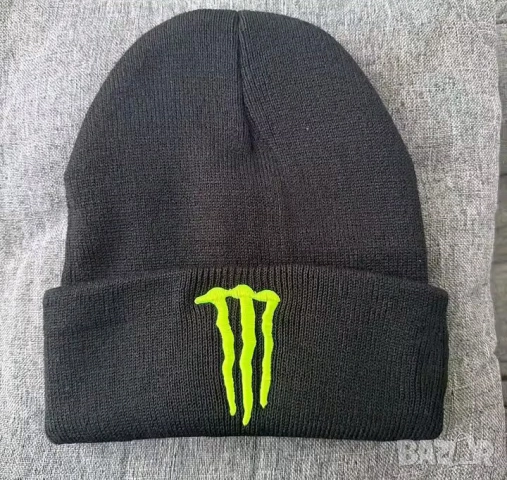 Зимна шапка фес Monster Energy New Era черна
