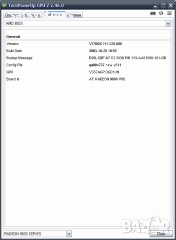Видео карта ATi Radeon Gigabyte 9600 SE 128MB DDR 64bit AGP, снимка 17 - Видеокарти - 37034797