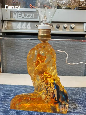 Стара лампа от смола 60 те години, снимка 6 - Антикварни и старинни предмети - 49785445