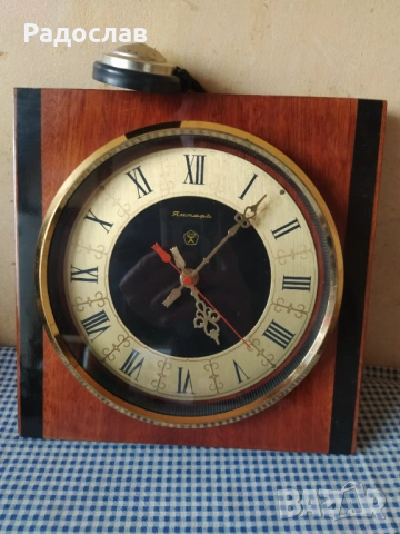 СССР часовник Янтар, снимка 3 - Стенни часовници - 53247610