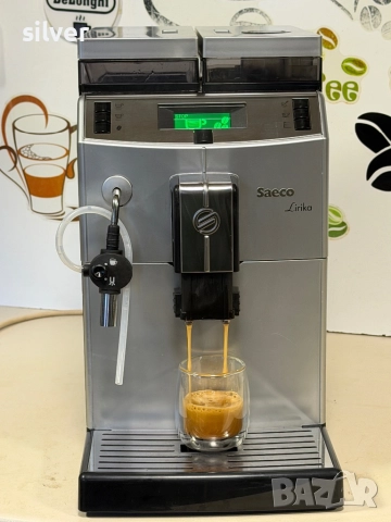 Кафемашина кафе автомат Saeco Lirika с гаранция, снимка 3 - Кафемашини - 52942472