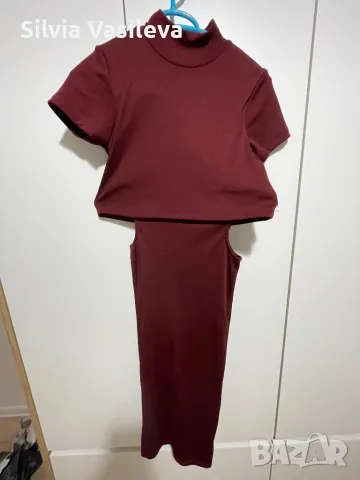 Рокля Bik Bok бордо, снимка 3 - Рокли - 47388327