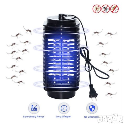Лампа за комари, лампа против комари, капан за комари, UV лампа за убиване на комари