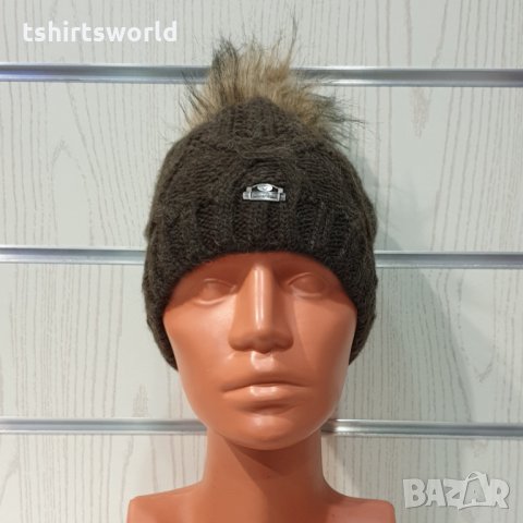 Нова дамска шапка СилвърСтар с подплата плюш в тъмнокафяв цвят, снимка 6 - Шапки - 35512086