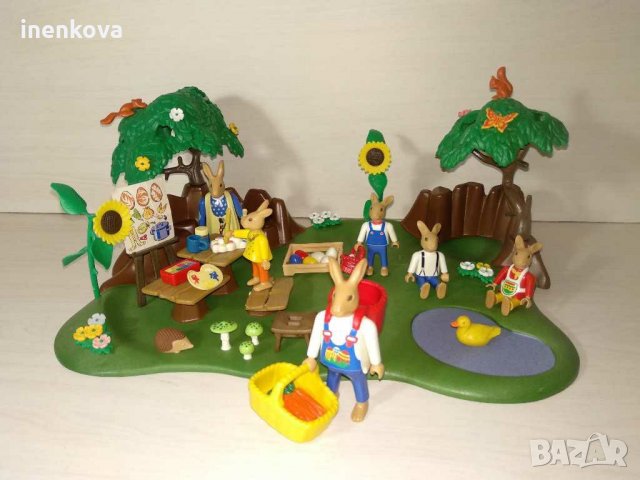 Playmobil великденски зайчета и работилница за боядисване на яйца Плеймобил Включени са фигурки от н, снимка 6 - Фигурки - 28790850
