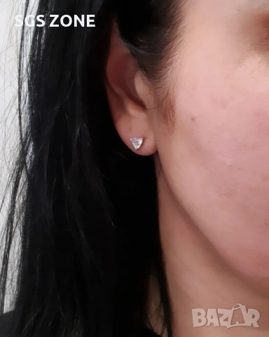 Сребърни обеци с топаз, гранат, аметист, перидот, цитрин и други естествени камъни, снимка 17 - Обеци - 52277792