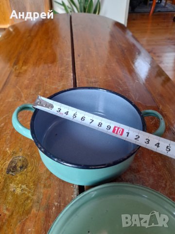 Стара Емайлирана тенджера #7, снимка 6 - Други ценни предмети - 43804642