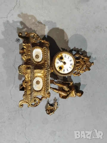 Френски каминен часовник , снимка 2 - Антикварни и старинни предмети - 53204753