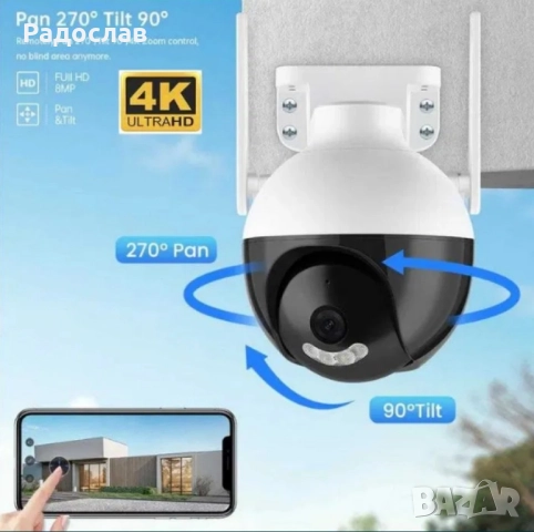 WIFI камера за видеонаблюдение., снимка 2 - IP камери - 51862061