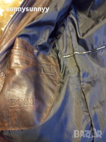 BOSS ЕСТЕСТВЕНА кожа  яке , снимка 6 - Якета - 32304571
