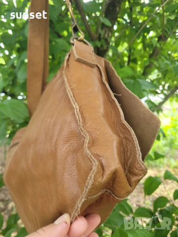 messenger bag ЕСТЕСТВЕНА кожа, кафява чанта работна( лаптоп, документи), снимка 10 - Чанти - 50617759