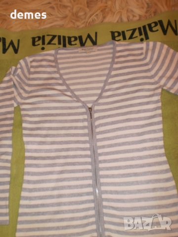 Машинно плетена блуза с цип MARC Lauge, размеp S, снимка 7 - Блузи с дълъг ръкав и пуловери - 37889998
