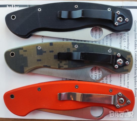 Сгъваем нож Spyderco Military, снимка 4 - Ножове - 38494486