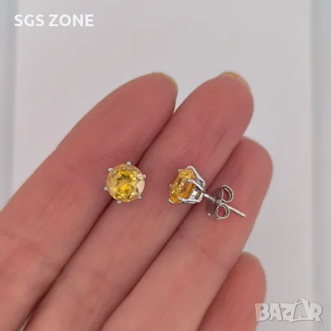 Класически Обеци с Естествени Камъни