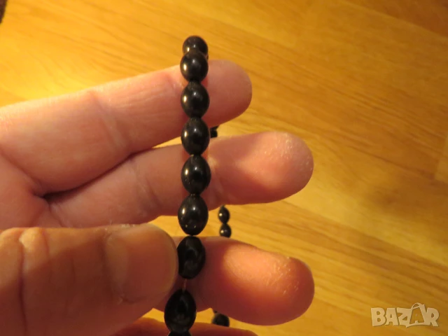 Броеница, черна османска броеница, турска броеница  с 33 мъниста, снимка 2 - Антикварни и старинни предмети - 50741488