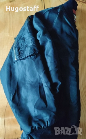 Винтидж оригинално черно бомбър яке на Harley-Davidson Owners Group (HOG)Хл, снимка 8 - Якета - 52315224