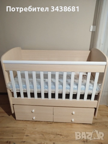 Чисто нова бебешка кошара с матрак