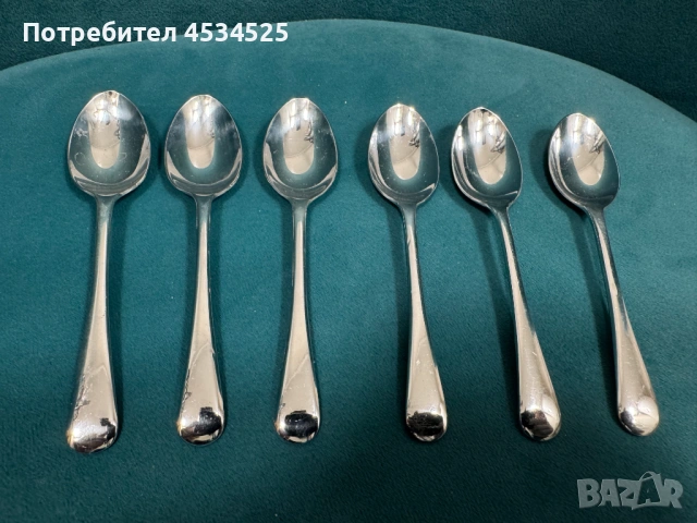 Комплект от 6 лъжички за чай/кафе Chromepride Sheffield – хромирани, в оригинална кутия, снимка 2 - Антикварни и старинни предмети - 53402743