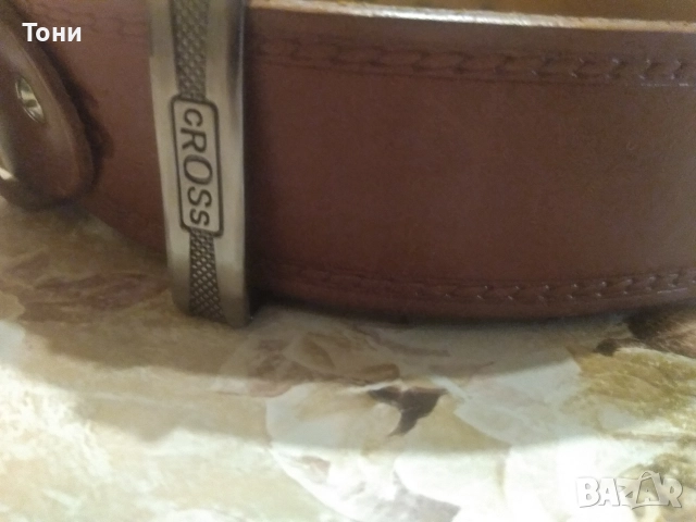 CROSS Оригинал Нов Мъжки Колан Изцяло от Естествена Кожа 130см., снимка 10 - Колани - 52567043