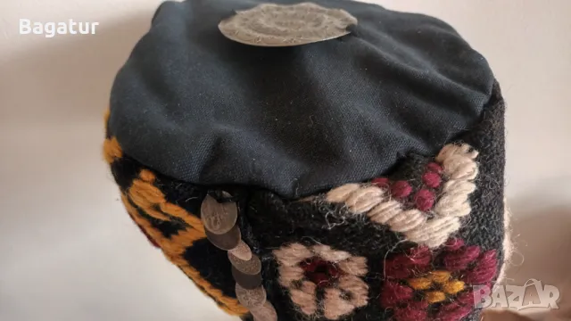 Етно накит,сребро,кепе,шапка,тепелък,таке,носия,бодка,пафти, снимка 2 - Антикварни и старинни предмети - 49176949