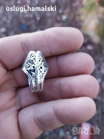 Много стар сребърен пръстен, снимка 3 - Антикварни и старинни предмети - 52772474