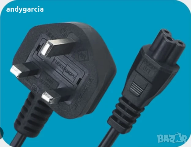 10бр. захранващ кабел Мики Маус, английски стандарт, за адаптер за лаптоп 3 пина, снимка 2 - Кабели и адаптери - 38321951