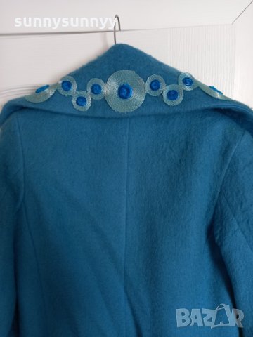 Синьо палто, снимка 5 - Палта, манта - 32410991