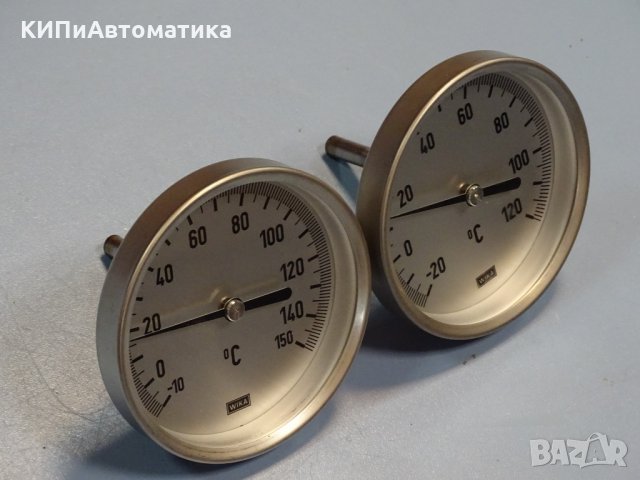 биметален термометър Wika thermometer ф100mm, -10/+150°C, -20/+120°C, L-30mm, снимка 9 - Резервни части за машини - 35180721
