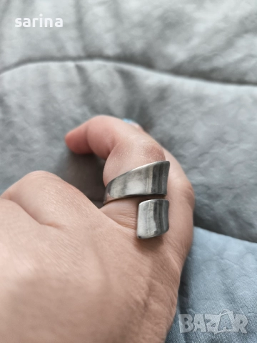 Сребърен пръстен, снимка 4 - Пръстени - 52935743