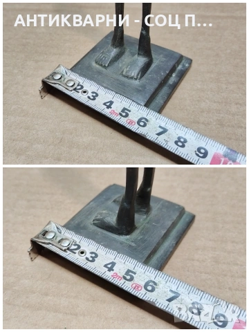 Стара Африканска Бронзова Статуетка. / НОМЕР 653., снимка 10 - Антикварни и старинни предмети - 53327414