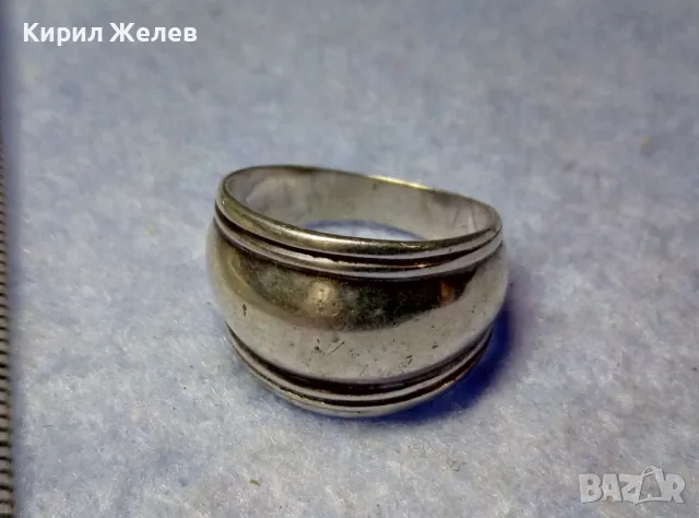 РЕТРО АРТ СТИЛ СРЕБЪРЕН ПРЪСТЕН СРЕБРО 925 МАЙСТОРСКА БИЖУТЕРСКА РАБОТА 26696, снимка 3 - Пръстени - 50354723