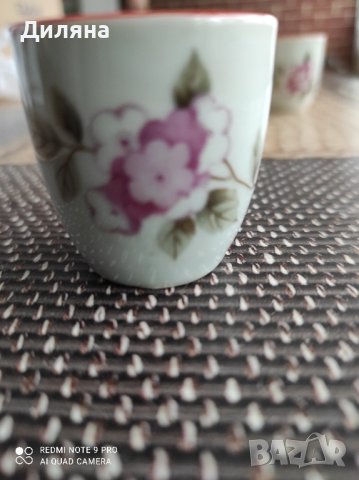 шест малки порцеланови чашки за ръкия, снимка 2 - Декорация за дома - 43214818