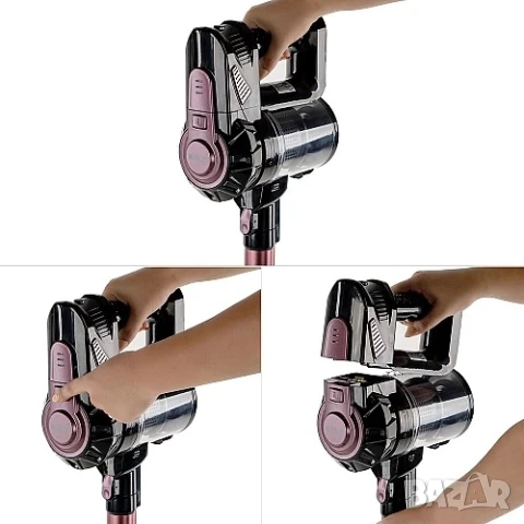 ПРОМО!! Вертикална безжична прахосмукачка Muhler без торба, снимка 7 - Прахосмукачки - 51413696