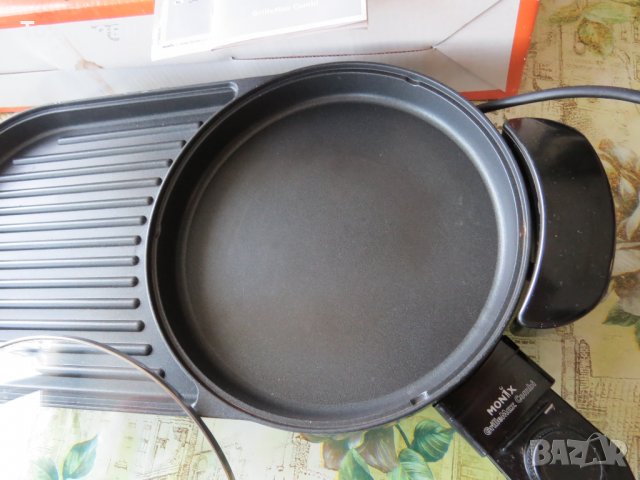 Грил скара Monix GrilleMax Combi -електрическа, с капак+грил, испански, снимка 4 - Скари - 33611410