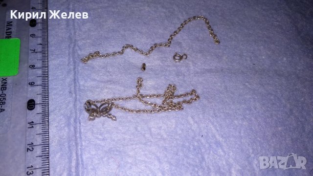 СТАРО КРАСИВО СРЕБЪРНО КОЛИЕ СРЕБРО 925 с ЮВЕЛИРНО ФАСЕТИРАНИ ЦИРКОНИ НУЖДА от РЕМОНТ! 32378, снимка 8 - Колиета, медальони, синджири - 38332933