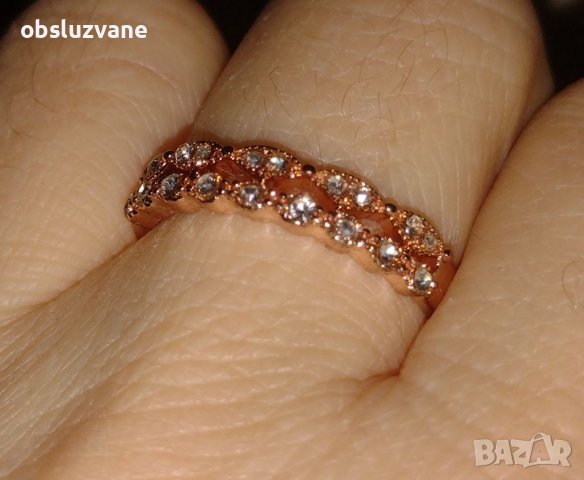 Нежен раздвоен пръстен нов 💥💥, снимка 1