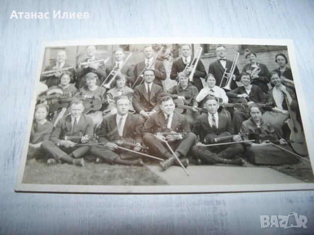 Лот от 3 снимки на оркестър от Newark USA 1923г., снимка 2 - Други ценни предмети - 37199483